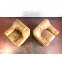  de Sede De Sede Leather Lounge Chairs Model Ds 44 a Pair - 1682414