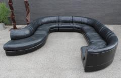  de Sede De Sede Sectional Sofa Black Leather 8 Modular Sections from Switzerland 1970s - 2222634