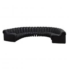  de Sede De Sede Snake Ds600 Non Stop 28 Section Swiss Sofa in Black Leather - 1026085