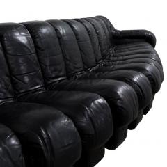  de Sede De Sede Snake Ds600 Non Stop 28 Section Swiss Sofa in Black Leather - 1026086