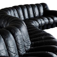  de Sede De Sede Snake Ds600 Non Stop 28 Section Swiss Sofa in Black Leather - 1026088