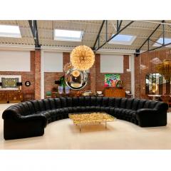  de Sede De Sede Snake Ds600 Non Stop 28 Section Swiss Sofa in Black Leather - 1026092