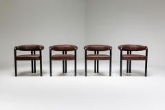  de Sede De Sede dining chairs by Nienkamper in brown leather and black tubular steel - 2019263
