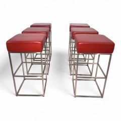  de Sede Set of 6 De Sede DS 218 55 bar stools by Paolo Piva 2000 - 4737785
