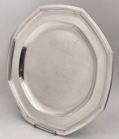  douard Guillaume Wolfers Wolfers Prestigious Belgian Silver Pair of Plates Dishes in Art Deco Style - 3238105