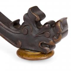  douard Li vre Antique pair of French Japonisme bronze and marble gueridons - 4448568