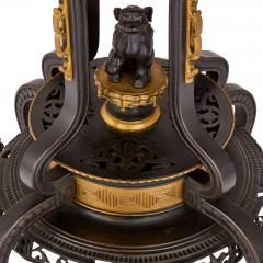  douard Li vre Antique pair of French Japonisme bronze and marble gueridons - 4448569