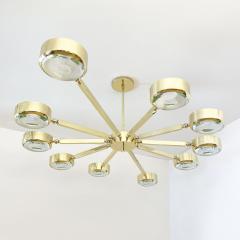  form A Oculus Articulating Ceiling Light Oval Version with Carved Glass - 2113621