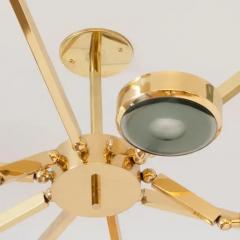  form A Oculus Articulating Ceiling Light Polished Nickel Finish and Carved Glass - 3321244