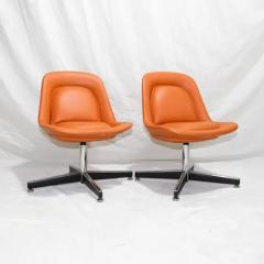  formA Brazilian Mid Century Set of Two Swivel Chairs by Forma c 1970s - 3761422