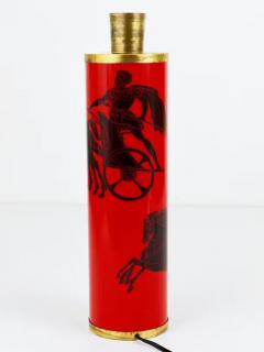  fornasetti Piero Fornasetti Greek Warrior Red and Black MidCentury Table Lamp Italy 1950s - 4057813