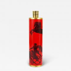  fornasetti Piero Fornasetti Greek Warrior Red and Black MidCentury Table Lamp Italy 1950s - 4061070