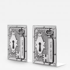  fornasetti Piero Fornasetti Libri Proibiti Bookends Italy 1950 - 3878390