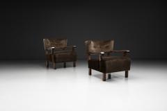  ge Nilsson Pair of Lounge Chairs by ge Nilsson Norway 1940s - 4717622