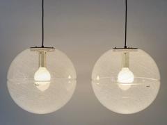  iGuzzini Harvey Guzzini Guzzini 1 of 2 Elegant Mid Century Modern Sfera Pendant Lamps by iGuzzini Italy 1970s - 4498279