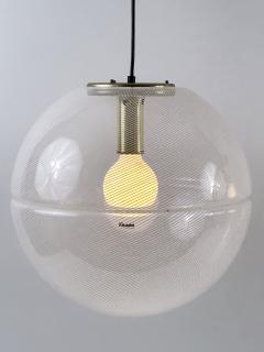  iGuzzini Harvey Guzzini Guzzini 1 of 2 Elegant Mid Century Modern Sfera Pendant Lamps by iGuzzini Italy 1970s - 4498283