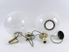  iGuzzini Harvey Guzzini Guzzini 1 of 2 Elegant Mid Century Modern Sfera Pendant Lamps by iGuzzini Italy 1970s - 4498287