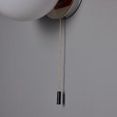  iGuzzini Harvey Guzzini Guzzini 1970s Italian Orange Metal Opaline Glass Wall Lamp Attributed to Guzzini - 4285787