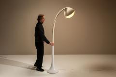  iGuzzini Harvey Guzzini Guzzini DL5 Lampione in White for Guzzini by Fabio Lenci Italy 1970s - 4485098