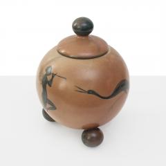  ke Holm KE HOLM DESIGNED CERAMIC JAR WITH LID FOR H GAN S SWEDEN - 1893889