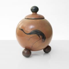  ke Holm KE HOLM FOR H GAN S ART DECO CERAMIC JAR WITH LID Scandinavian modern - 2195326