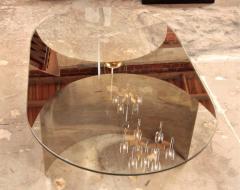  ma 39 Italian Mirror and Steel Table - 583305