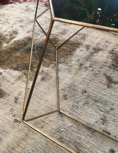  ma 39 Ma 39 Italian Rhomboidal Sculptural Brass and Glass Coffee Table - 889911