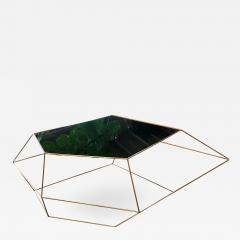  ma 39 Ma 39 Italian Rhomboidal Sculptural Brass and Glass Coffee Table - 890504