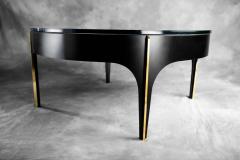  ma 39 Ma 39s Custom Black and Brass Magnifying Lens Coffee Table - 583424