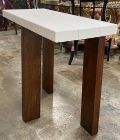  ma 39 Ma39 Solid Walnut Side Tables Console with parchment base 21st Century - 1554819
