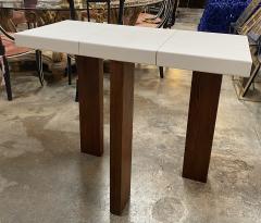  ma 39 Ma39 Solid Walnut Side Tables Console with parchment base 21st Century - 1554821