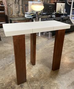  ma 39 Ma39 Solid Walnut Side Tables Console with parchment base 21st Century - 1554823