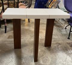  ma 39 Ma39 Solid Walnut Side Tables Console with parchment base 21st Century - 1554826