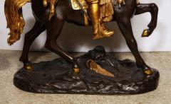  mile Coriolan Hippolyte Guillemin A Monumental Orientalist Bronze Sculpture Cavalier Arabe After Emile Guillemin - 2137902