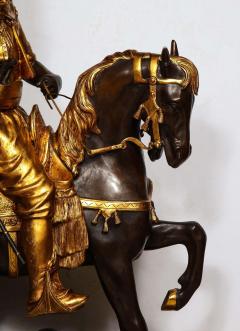  mile Coriolan Hippolyte Guillemin A Monumental Orientalist Bronze Sculpture Cavalier Arabe After Emile Guillemin - 2137904