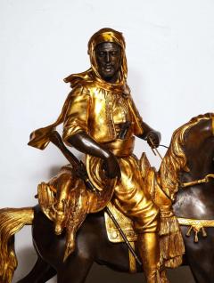  mile Coriolan Hippolyte Guillemin A Monumental Orientalist Bronze Sculpture Cavalier Arabe After Emile Guillemin - 2137905