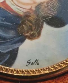  mile Gall 52 miniature porcelain painting french mile Gall  - 4633321