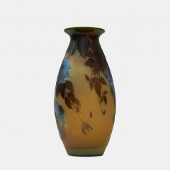  mile Gall EMILE GALLE ART NOUVEA ETCHED GLASS VASE - 3538241