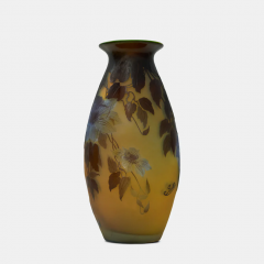  mile Gall EMILE GALLE ART NOUVEA ETCHED GLASS VASE - 3538246