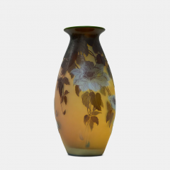  mile Gall EMILE GALLE ART NOUVEA ETCHED GLASS VASE - 3538247