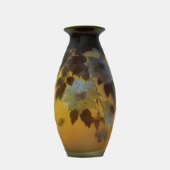  mile Gall EMILE GALLE ART NOUVEA ETCHED GLASS VASE - 3538259