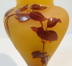  mile Gall Emile Galle Blown and Acid Etched Art Glass Bud Vase - 2101638