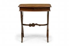  mile Gall Emile Galle French Art Nouveau Lift Top Marquetry Floral Inlaid Wooden Table - 4274304