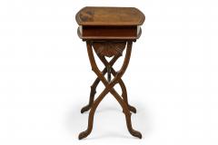  mile Gall Emile Galle French Art Nouveau Lift Top Marquetry Floral Inlaid Wooden Table - 4274305
