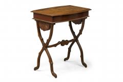  mile Gall Emile Galle French Art Nouveau Lift Top Marquetry Floral Inlaid Wooden Table - 4274306