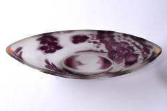  mile Gall Emile Galle French Cameo Art Glass Bowl Hydrangea Flowers C A 1900 s - 3299519