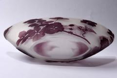  mile Gall Emile Galle French Cameo Art Glass Bowl Hydrangea Flowers C A 1900 s - 3299521