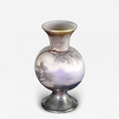  mile Gall Galle Overlaid and Acid Etched Vase 9 5 - 4311281