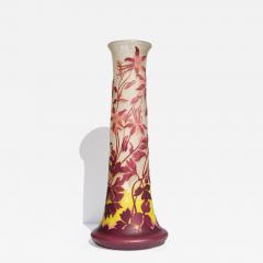  mile Gall Monumental 24 Emile Galle Four Color Cameo Vase - 3088397