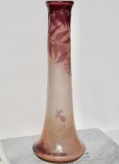  mile Gall Monumental Emile Galle 23 Wisteria Vase circa 1900 - 3005827